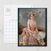 Cartes Pour Fêtes Annuelles Joyeux Pâques (Devant / Derrière)