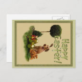 Cartes Pour Fêtes Annuelles Joyeux Pâques (Devant / Derrière)