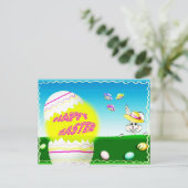 Cartes Pour Fêtes Annuelles Joyeux Pâques (Debout devant)