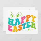 Cartes Pour Fêtes Annuelles Joyeux Pâques (Devant / Derrière)