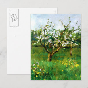 Cartes Pour Fêtes Annuelles Joyeux Pâques. Apple Blossom Art