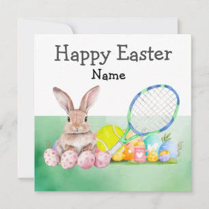 Cartes Pour Fêtes Annuelles Joyeux Pâques de Tennis