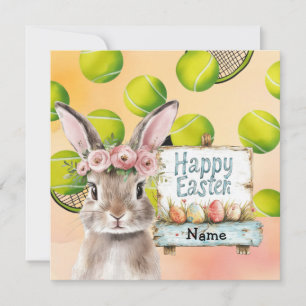 Cartes Pour Fêtes Annuelles Joyeux Pâques de Tennis