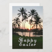 Cartes Pour Fêtes Annuelles Joyeux Pâques Hawaii (Devant / Derrière)