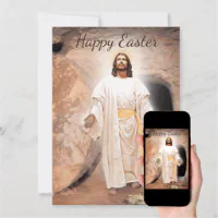 Cartes Pour Fêtes Annuelles Joyeux Pâques - Jésus ressuscité