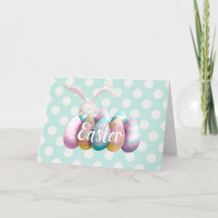 Cartes Pour Fêtes Annuelles Joyeux Pâques, lapin de Pâques, chasse aux oeufs,