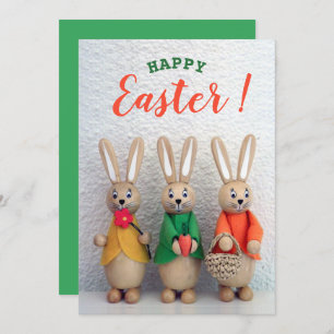 Cartes Pour Fêtes Annuelles Joyeux Pâques   Petite salutation de lapin de Pâqu