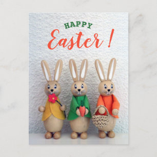 Cartes Pour Fêtes Annuelles Joyeux Pâques   Petite salutation de lapin de Pâqu