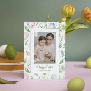 Cartes Pour Fêtes Annuelles Joyeux Pâques Photo et nom personnalisés Botan