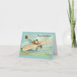 Cartes Pour Fêtes Annuelles Joyeux Pâques-Tide Fine Vintage Chick Pilote