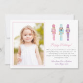 Cartes Pour Fêtes Annuelles Joyeux Pastel Nutcracker Retro Noël (Devant)