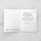 Cartes Pour Fêtes Annuelles Joyeux Pasteur de Noël (Intérieur)