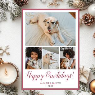 Cartes Pour Fêtes Annuelles Joyeux Pawlidays 4 Photo