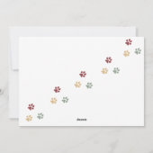 Cartes Pour Fêtes Annuelles Joyeux Pawlidays Chien Design - Bernese Mountain D (Dos)