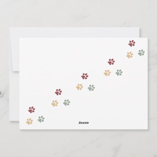 Cartes Pour Fêtes Annuelles Joyeux Pawlidays Chien Design - Springer Spaniel (Dos)