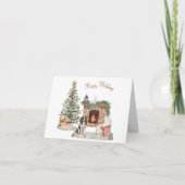 Cartes Pour Fêtes Annuelles Joyeux Pawlidays Chien Design - Springer Spaniel (Devant)