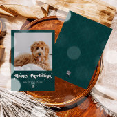 Cartes Pour Fêtes Annuelles Joyeux Pawlidays Chien Photo Drôle Noël