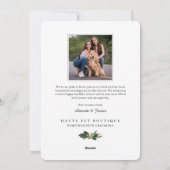 Cartes Pour Fêtes Annuelles Joyeux Pawlidays Chiens Entretien Animaux de compa (Dos)