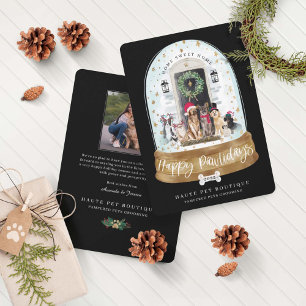 Cartes Pour Fêtes Annuelles Joyeux Pawlidays Chiens Entretien Animaux de compa