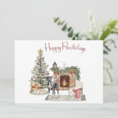 Cartes Pour Fêtes Annuelles Joyeux Pawlidays Conception Chien - Grand Danse (Debout devant)