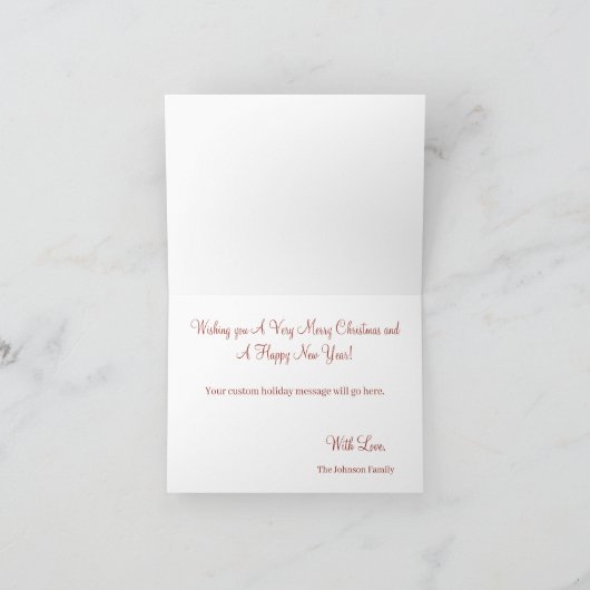 Cartes Pour Fêtes Annuelles Joyeux Pawlidays Design de Chien - Labrador Chocol (Intérieur)