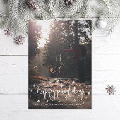 Cartes Pour Fêtes Annuelles Joyeux Pawlidays Fun Stars Chien Photo