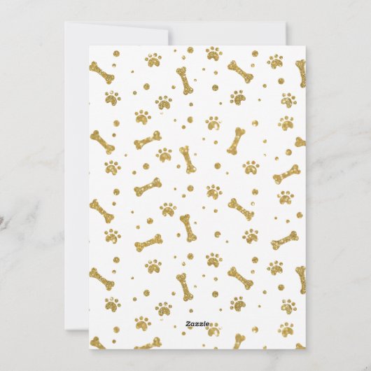 Cartes Pour Fêtes Annuelles Joyeux Pawlidays Pet Chien Chien Chien Chien Chien (Dos)