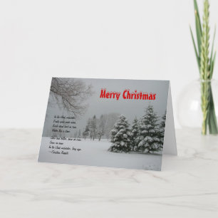 Cartes Pour Fêtes Annuelles Joyeux paysage de neige de Noël-hiver/avec devis