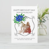 Cartes Pour Fêtes Annuelles Joyeux Père D'Anniversaire Du Chat (Debout devant)