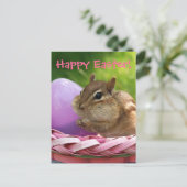 Cartes Pour Fêtes Annuelles Joyeux Petit Chipmunk de Pâques (Debout devant)