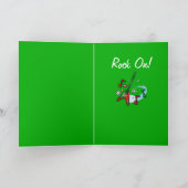 Cartes Pour Fêtes Annuelles Joyeux petit-fils avec guitare (Intérieur)