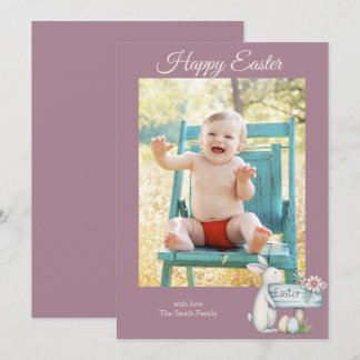 Cartes Pour Fêtes Annuelles Joyeux petit garçon de Pâques photo personnalisée