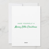 Cartes Pour Fêtes Annuelles Joyeux petit Noël Ajouter votre propre photo (Dos)