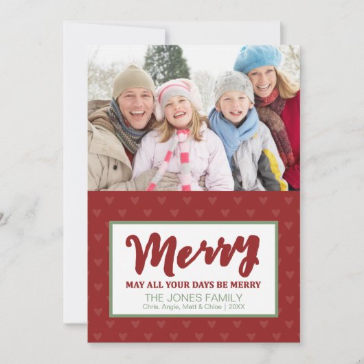 Cartes Pour Fêtes Annuelles Joyeux - photo de vacances (Devant)