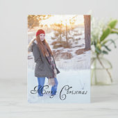 Cartes Pour Fêtes Annuelles Joyeux Pois de Noël (Debout devant)