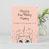 Cartes Pour Fêtes Annuelles Joyeux Purr-thday ( Anniversaire ) Salutations pou (Debout devant)