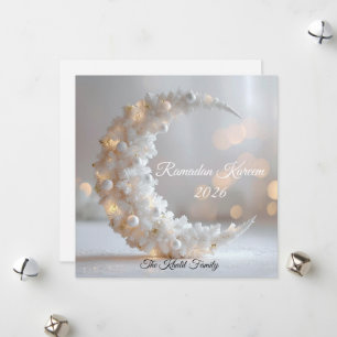 Cartes Pour Fêtes Annuelles Joyeux Ramadan Moubarak Ramadan Kareem Blanc Musul