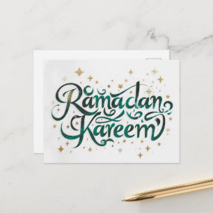 Cartes Pour Fêtes Annuelles Joyeux Ramadan Moubarak Ramadan Kareem Or Musulman