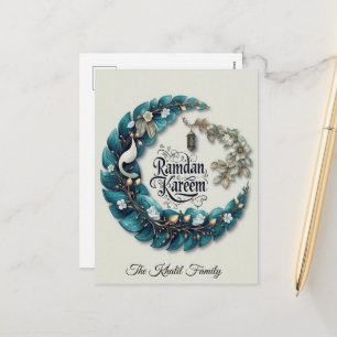 Cartes Pour Fêtes Annuelles Joyeux Ramadan Mubarak   Ramadan Kareem Bleu Musul