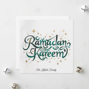 Cartes Pour Fêtes Annuelles Joyeux Ramadan Mubarak Ramadan Kareem Or Musulman