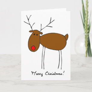 Cartes Pour Fêtes Annuelles Joyeux rennes de Noël