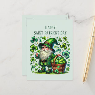 Cartes Pour Fêtes Annuelles Joyeux Saint Patrick's Day gnome ajouter du texte