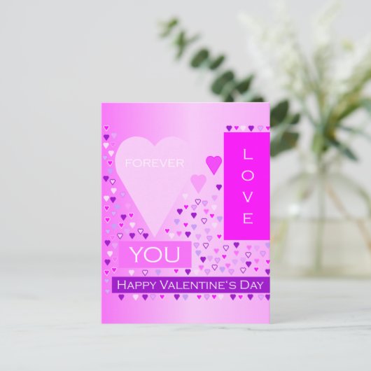 Cartes Pour Fêtes Annuelles Joyeux Saint Valentin (Debout devant)