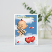 Cartes Pour Fêtes Annuelles Joyeux Saint-Valentin cupide (Debout devant)