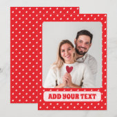 Cartes Pour Fêtes Annuelles Joyeux Saint-Valentin Moderne Amour Pattern (Devant / Derrière)