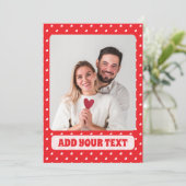 Cartes Pour Fêtes Annuelles Joyeux Saint-Valentin Moderne Amour Pattern (Debout devant)