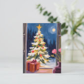 Cartes Pour Fêtes Annuelles Joyeux sapin de Noël (Debout devant)