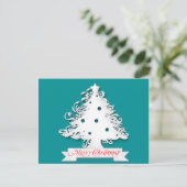 Cartes Pour Fêtes Annuelles Joyeux sapin de Noël (Debout devant)