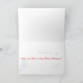 Cartes Pour Fêtes Annuelles Joyeux sapin de Noël avec rennes (Intérieur)