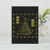 Cartes Pour Fêtes Annuelles Joyeux sapin de Noël H Ho Ho (Debout devant)